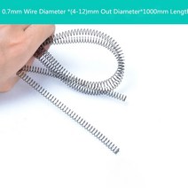압축 스프링 용수철 와이어 2pcs 사용자 정의 조정 가능한 긴 스틸 확장 0.7mm, 0.7x9x1000mm