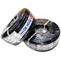 흑편사 호스 13 15 19 25mm X 50M /농업 펌프 동력 물 수도 고압, 25mm*40M, 1롤