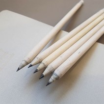 (10개세트)신문재생지우개연필 HB 무지디자인 7자루, 색상:[색상]본상품