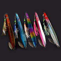 대구메탈 롱지그 & 꼴뚜기 채비 대구메탈지그 대구지깅, 350g, 레드