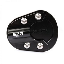 부캐너 125 250 BUCCANEER 사이드 지지대 발판 패드, 검은 색, 1개