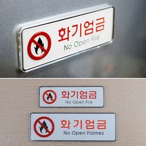 화기엄금 대 벽간판 안내문구 표찰 푯말 안내판, 기본