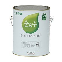 노루 순수100 4L 수성 내부 친환경 DIY 페인트 벽지, 그레이1