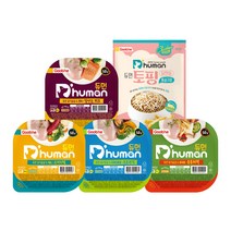 듀먼 강아지 자연화식 닭가슴살 + 토핑 닭안심 통살구이 SET, 1set, 100g 4종 4팩+토핑 닭안심 1팩