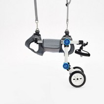 강아지휠체어 강아지 재활 보조기 알루미늄 접이식 개 휠체어를 사용하여 뒷다리 마비를 가진 개를 위한 맞춤형 크기 재활 훈련 애견 휠체어 재활