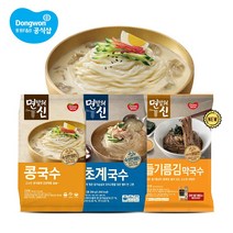 동원 면발의 신 국수 3종 8인분 콩국수 초계국수 들기름막국수, 1. 면발의신 콩국수 390g x 4봉