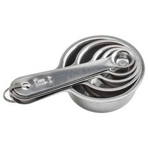 이케아 IKEA 계량컵5P 실버 1ml+티스푼5ml+테이블스푼15ml+50ml+100ml 스테인리스, 100ml