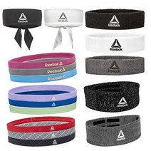 리복 스포츠헤어밴드 축구머리띠 운동머리띠 테니스헤어밴드 요가헤어밴드 농구헤어밴드 땀밴드 스포츠머리띠, 화이트