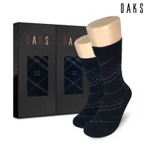 [AK PLAZA] [닥스양말] 신사2족세트 면스판장목 다이아체크 21308