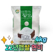 깨끗하고 맛있는 고인돌 강화섬쌀 현미쌀 현미 4kg, 1개