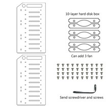 HDD 스토리지 브래킷 주최자 케이스 랙 하드 드라이브 베이 3.5 'Multi-Layer 사항, 10 층