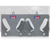 쎄다 2구 안전모 걸이대 540mm x 240mm, 쎄다안전모걸이대2구