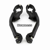 할리부품 할리데이비슨 32mm 하이웨이 페그 엔진 가드 발 페그 할리 일렉트라 용 발판 가와사키 부품 용 야마하 용 혼다 용 로드 글라이드호환, 블랙 클램프