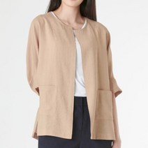 여성 린넨라이크 가디건 데일리 자켓 [3컬러]