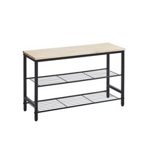 현관 벤치형 3단 800 원목 신발장 화분받침대, 3단_800 (YWH3027-BK)