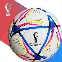 요우니 카타르 월드컵 공인구 알릴라 축구공 5호볼 주니어 축구공, 사이즈 5(공기통 그물망 볼바늘 증정)