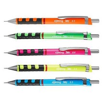 로트링 티키샤프 NEON 0.5 네온오렌지(0.5mm)연필 필기 제도 사무 문구 오피스 수업 메모 지우개 학용