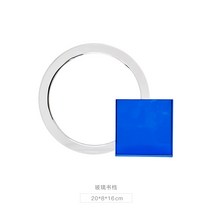 크리스탈장식품 HUBSCH 덴마크 탁상 팬시 있는 문서 책장 책상책꽂이 블루 수반 선물 4074710185, 라이트 엘로우 한피스