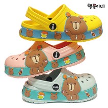 [행운이네] EVA 가벼운 유아용 귀여운 곰 샌들 큐트베어 슬리퍼