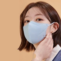 CLA 슬림핏 대형(남성권장) 새부리형 2D 컬러 국산 4중 필터 마스크, 25매입, 1개, 시에라블루