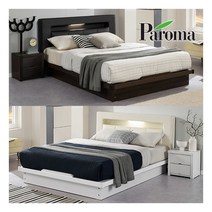 [파로마] 홀리스 LED PU가죽 통깔판 침대SS-독립FM라텍스매트리스, 상세 설명 참조, 상세 설명 참조