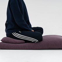 온리품 체스솜 목화솜 천연염색 대방석 명상방석 108배방석 절방석(솜포함) 70X70 60X90 70X110, 이중지-팥색, 목화 솜