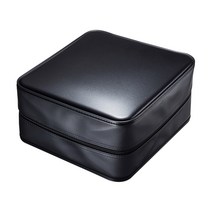 cd케이스 cd 씨디 보관함 일본 산와산업 디스크백 블루레이 CD케이스 차량용 CD백 CD수납 대용량 24매입, 24 400편装【블랙】