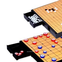 바둑판 장기판 양면 게임판 바둑 오목 장기 게임 세트 보드게임, 단색