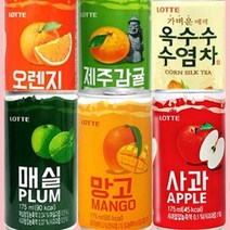BUyuS업소용 175ml미니캔음료 롯데칠성굿딜 브이숍, 제주감귤175ml 30캔