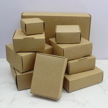 크라프트박스5Pcs 스퀘어 화이트/크래프트/블랙 포장 상자 웨딩 파티 부탁 용품 수제 비누 초콜릿 비행기, 01 kraft_13 9x9x4cm