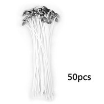 캔들심지 양초 나무 세트 100-20cm 양초 심지 무연 왁스 순수 코튼 코어 DIY 만들기 사전 파티 용품 50, 05 50pcs-16cm