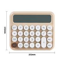 키보드 키캡형 학생 계산기 데스크 사무실 특이한 대형 키패드 다양한 색상 12 자리 LCD 스크린 디스플레이 학생 대학생 직장인 선물, 1