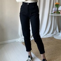 바보사랑 여자 봄 가을 히든밴딩 테이퍼드핏 편한 맘진 면바지.옷자락(무료배송)