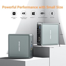 소형PC 미니PC 산업용미니PC MINISFORUM-UM350 미니 PC AMD 라이젠 5 3550H 윈도우즈 11 8GB/16GB DDR4 256, 01 AMD Ryzen 5 3550H_01 미국, 02 8GB 256GB