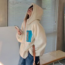 폴네티 양털 후드점퍼 후리스 캐주얼 데일리