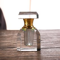빈티지 크리스탈 향수공병 아로마오일병 샘플 공병 6ml, 투명 7.5*4.5*3cm*1개