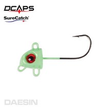 라이트지그 트리오 야광 지그헤드 볼락루어 볼락채비, ▷▶트리오 LTT08(야광)◀◁