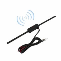 자동차gps 네비게이션 자동차 전자 라디오 안테나 1 pcs 앞 유리 AM FM 신호 증폭기 부스터 12V Antena