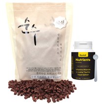 순수 오리고기 사료 1kg(200gX5개) 진짜잘먹는사료 +레스테일 90g종합영양제