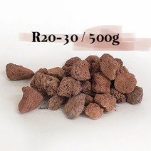 식물시간 화산석R 20 - 30mm 500g 가벼운 화분 장식 돌멩이 수족관 돌