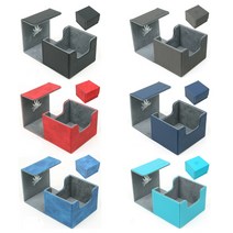 토이앤조이 보드게임 유희왕 트럼프 포카 게임 카드 보관 가죽 덱케이스 덱박스 보관함 정리함 케이스 박스, 레드