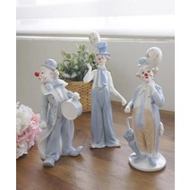 3종 뮤트 아이스 블루 감성 삐에로 소품 원룸 현관 취미생활 개업식 카페 집꾸미기 집들이 인테리어, 북치는 삐에로(3267)