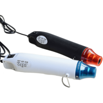 미니열풍기 플라스틱녹이기 소형열풍기 히팅건 공업용 농업용 공업용드라이기 산업용열풍건조기, 화이트블루 국규 300W220V