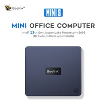 소형PC 미니PC 산업용미니PC Beelink-미니 S 윈도우즈 11 미니 PC 인텔 셀러론 N5095 8GB SSD 데스크탑 게, 04 EU, 03 8GB 512GB