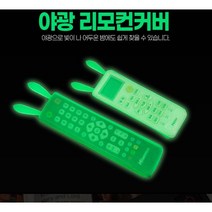 (국내발송) 실리콘 야광 형광 에어컨 티비 리모컨 보관 방수 커버, 대형