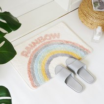 로모주 욕실 주방 현관 화장실 파스텔 발매트 KN-05047, 파스텔발매트(무지개)