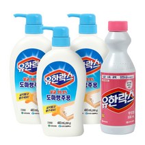 유한락스 도마 행주용 500g X3개+유한락스 후로랄 500ml 증정용, 1개