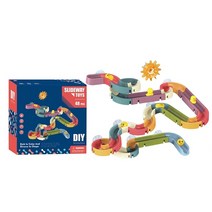 워터슬라이드 수영장 미끄럼틀 장난감 에어바운스 목욕 오리 장난감 물 놀이 슬라이드 실내, 블록의 수