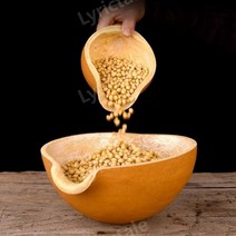 선술집바가지 옻칠 막거리 표주박 청주 가정용 나무, 12-16c, 1개