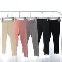 kc인증 아동 유아 여아 아기 레깅스 물결 프릴골지레깅스